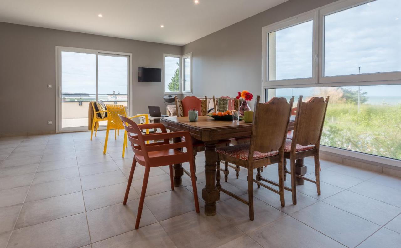 Tribord, Appt Avec Terrasse Et Vue Mer, Parking Saint-Côme-de-Fresné Esterno foto